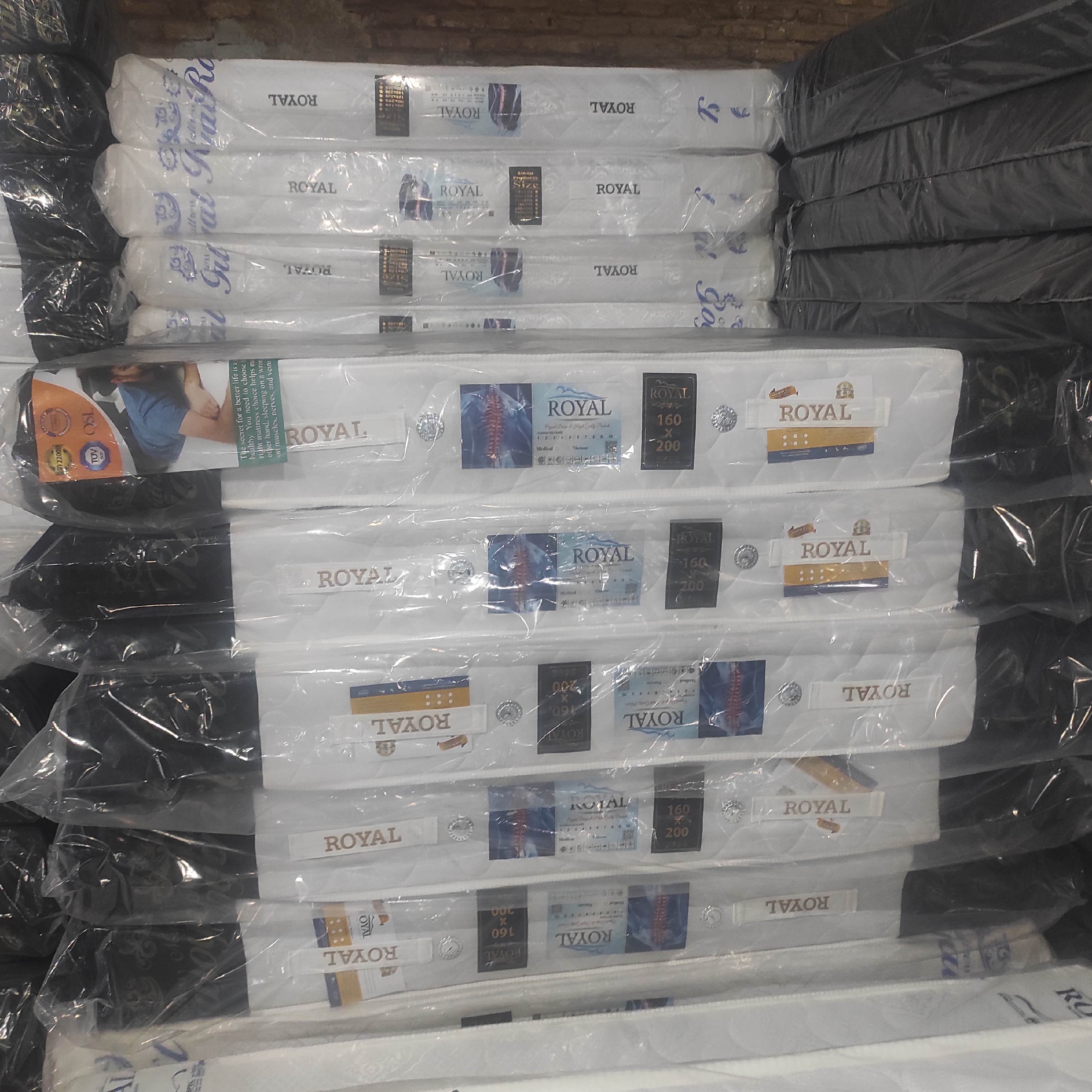 تشک تمام طبی رویال دو نفره 8سال ضمانت مدل طبی 160 در 200