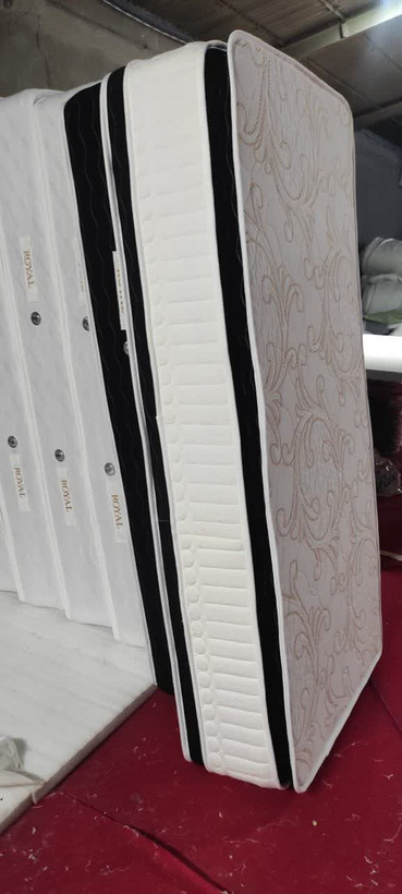 تشک ابرا سوپر طبی فنری(فنر پاکتی) پد دار دوطرفه یک نفره 180×200 - 15 سال ضمانت